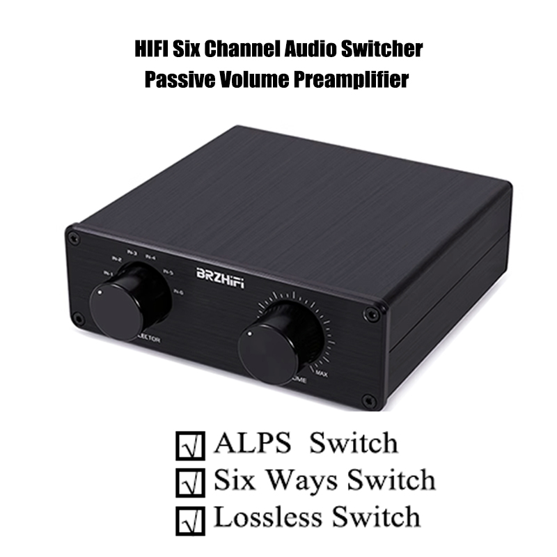 Passive Preamp - Hifi Lossless 6 Ways Audio Signal