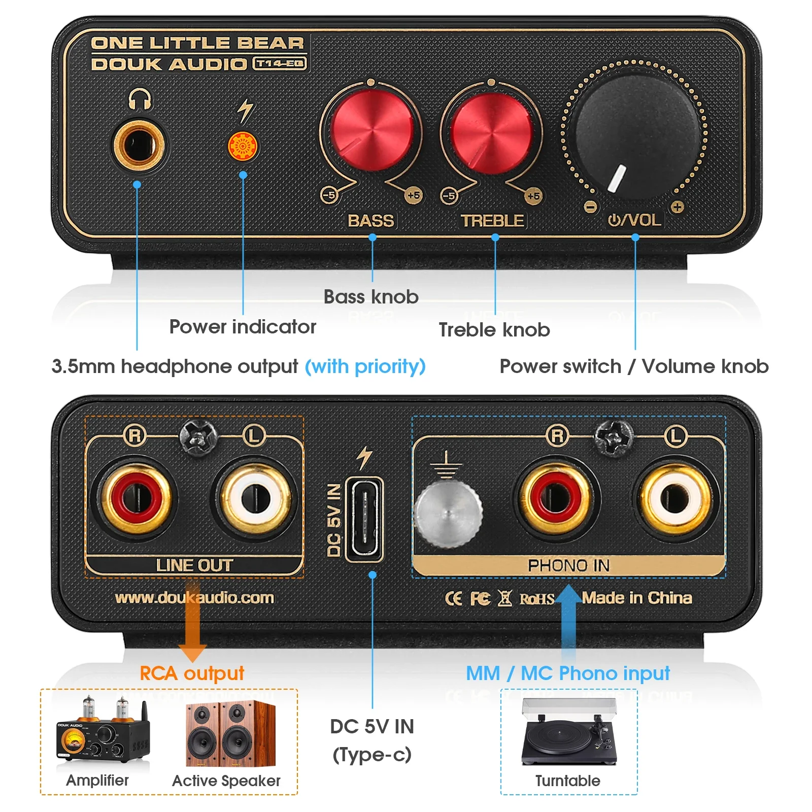 Douk Audio T14-EQ Stereo RIAA  - огляд і ціна Passive Preamp