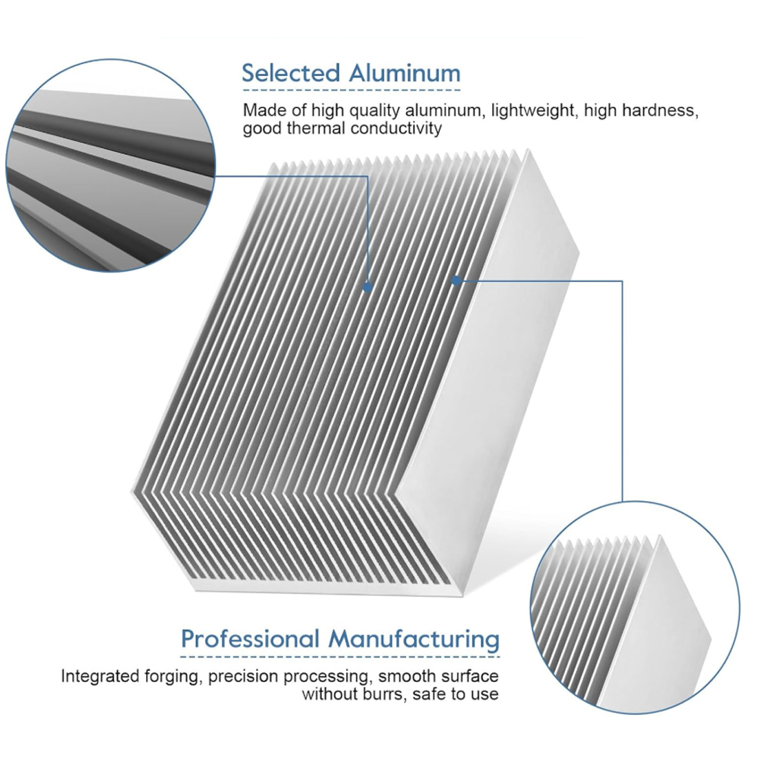50x60x26mm — 300x60x26mm Extru - огляд і ціна Heatsink Aluminum