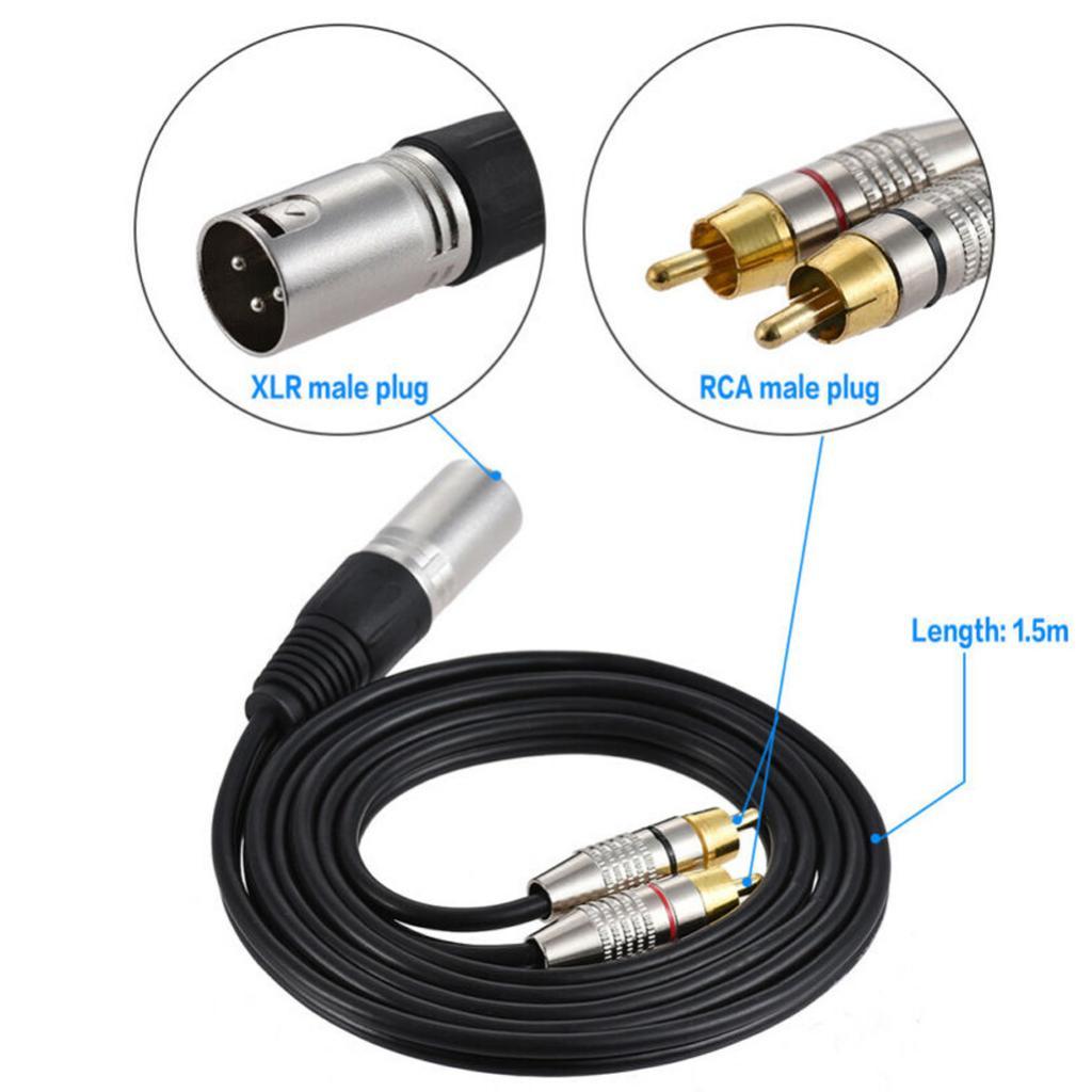 XLR Audio Splitter Cable to Rc - огляд і ціна Rca Cable