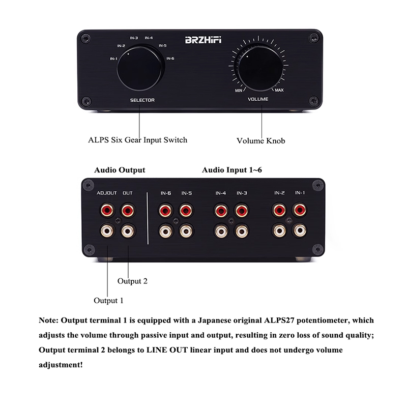 Hifi Lossless 6 Ways Audio Sig - огляд і ціна Passive Preamp