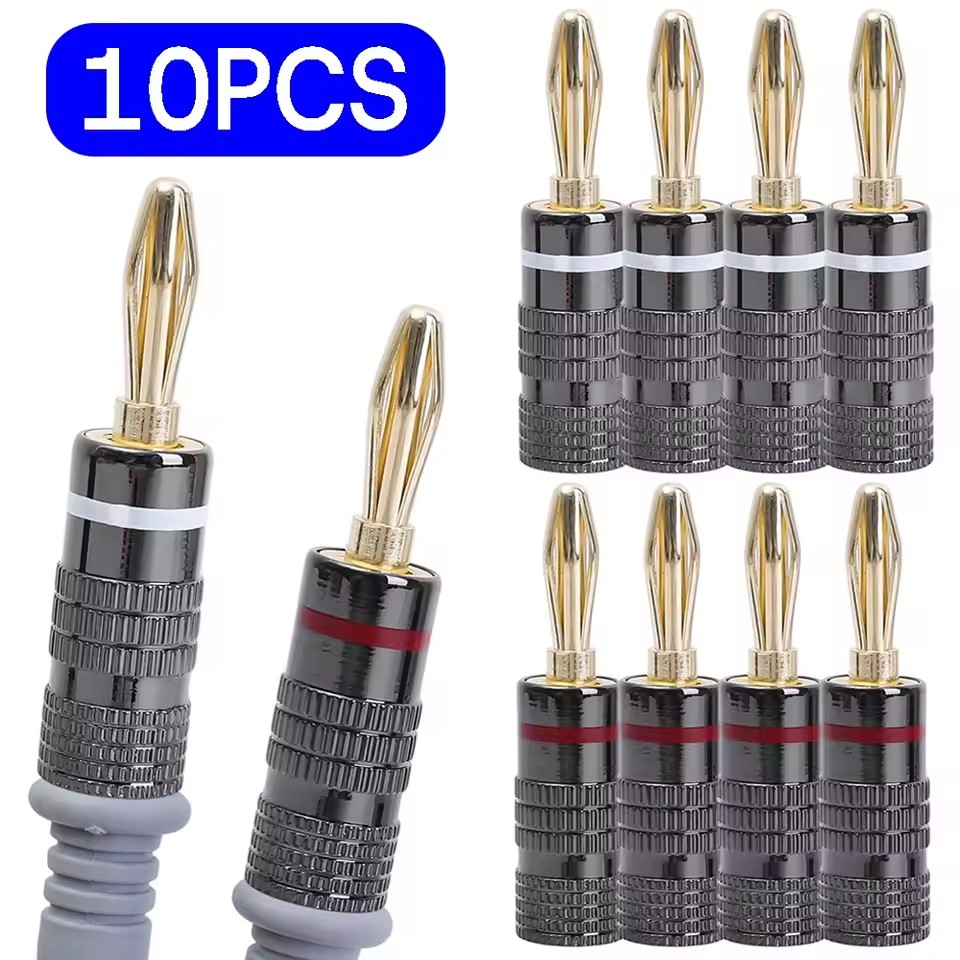 1-10Pcs No Solder Banana Plug  - огляд і ціна Banana Plug