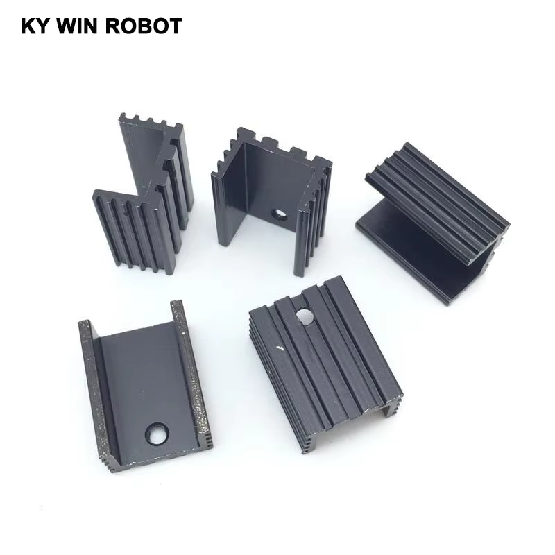 10pcs  Aluminium TO-220 Heatsi - огляд і ціна Heatsink Aluminum