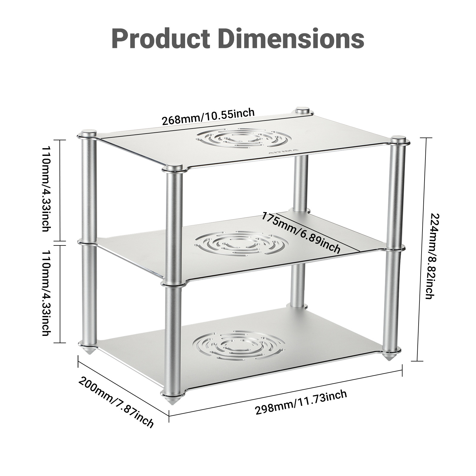 AIYIMA Metal Amplifier Rack Hi - огляд і ціна Es9018 Dac