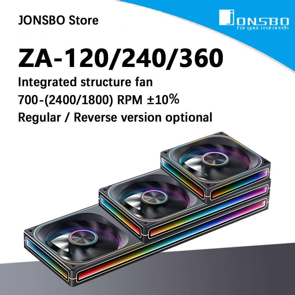 JONSBO ZA-120/240/360 ARGB 12/ - огляд і ціна Heatsink Aluminum