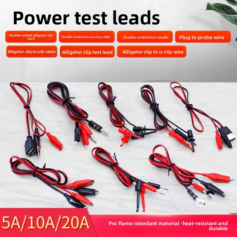 Crocodile clip test cable 4mm  - огляд і ціна Banana Plug