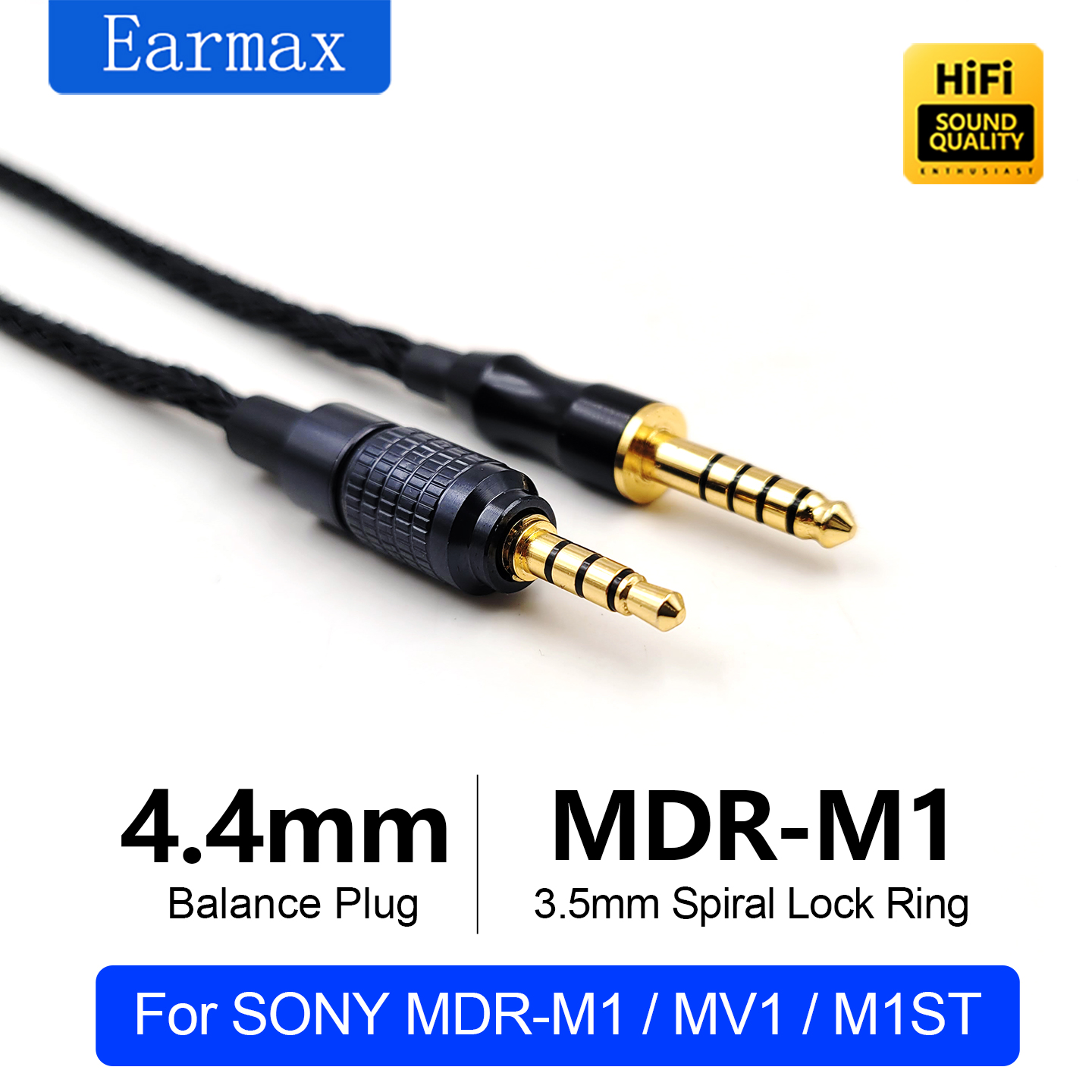 For SONY MDR-M1 MV1 M1ST 4.4mm - огляд і ціна Rca Cable