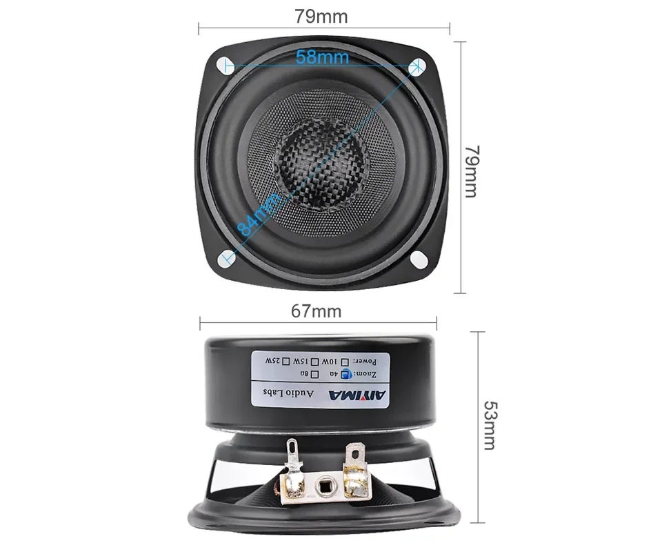 AIYIMA 2Pcs 3 Inch Full Range  - огляд і ціна Es9018 Dac