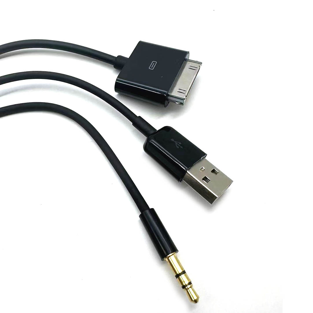 1pcs 30Pin to 3.5mm Car AUX Au - огляд і ціна Audio Jumper Wire